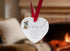Border Terrier Walk Beside Us Ceramic Heart
